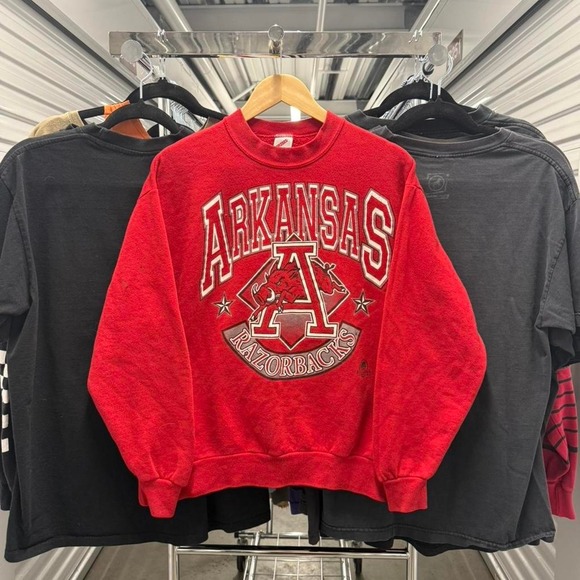 Other - Vintage 90's Jerzees Arkansas Razorbacks Crewneck College Sweater